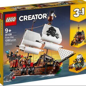 New Sealed Lego Creator 3 in 1 Pirate Ship Retiring Collectible Set 31109